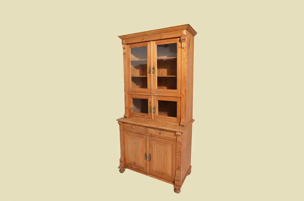 Antik Jugendstil Küchenbuffet Vitrine Buffet Schrank von 1920 2