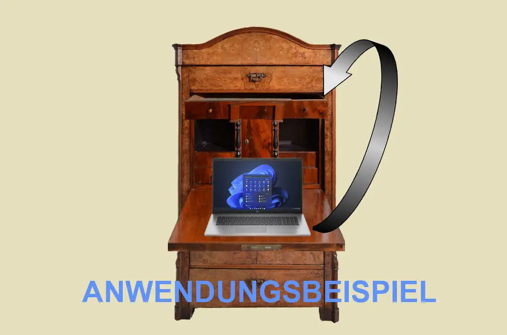 Sekretär Schreibtisch ANTIK Gründerzeit Nußbaum ORIGINAL von 1880 3