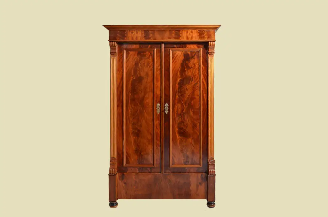 Kleiderschrank ANTIK Gründerzeit Mahagoni Schrank ORIGINAL von 1880 0