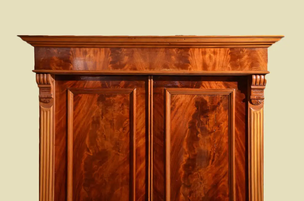 Kleiderschrank ANTIK Gründerzeit Mahagoni Schrank ORIGINAL von 1880 14