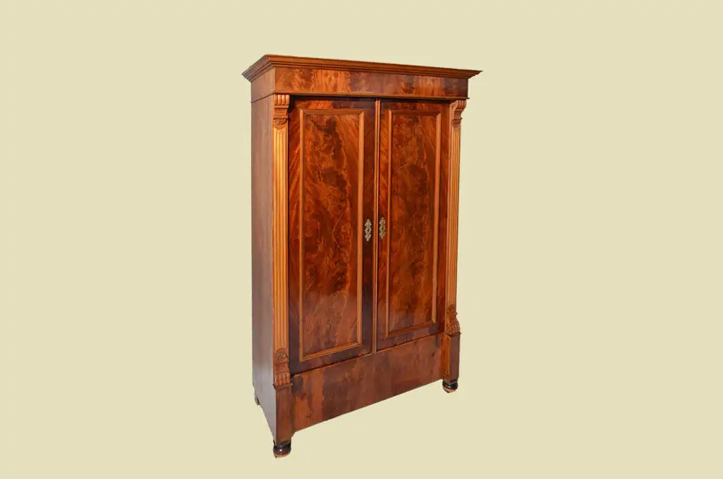 Kleiderschrank ANTIK Gründerzeit Mahagoni Schrank ORIGINAL von 1880 2
