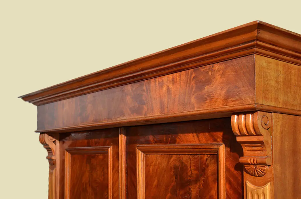 Kleiderschrank ANTIK Gründerzeit Mahagoni Schrank ORIGINAL von 1880 7