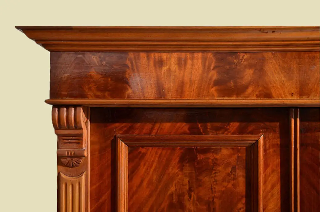 Kleiderschrank ANTIK Gründerzeit Mahagoni Schrank ORIGINAL von 1880 8
