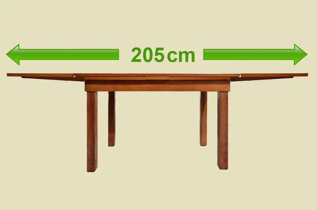 Tisch ANTIK Jugendstil Kulissentisch 111–205cm Esstisch ORIGINAL von 1920 1