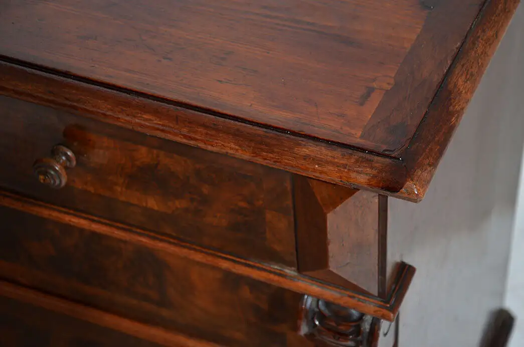 Große Kommode ANTIK Sideboard Gründerzeit Nußbaum ORIGINAL von 1880 4
