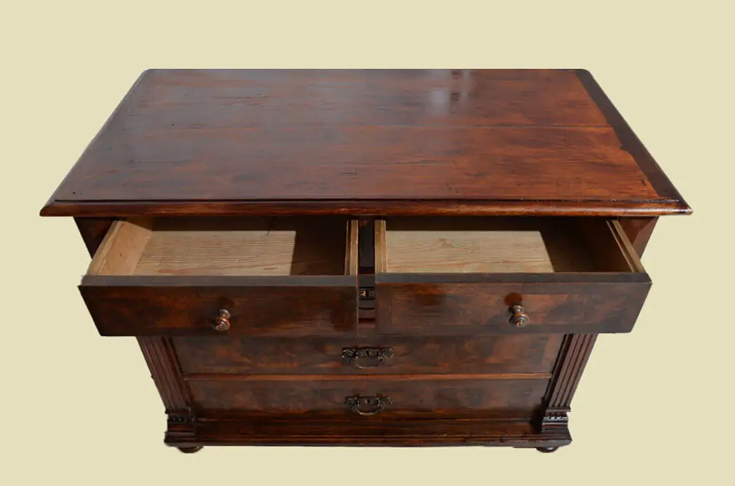 Große Kommode ANTIK Sideboard Gründerzeit Nußbaum ORIGINAL von 1880 5