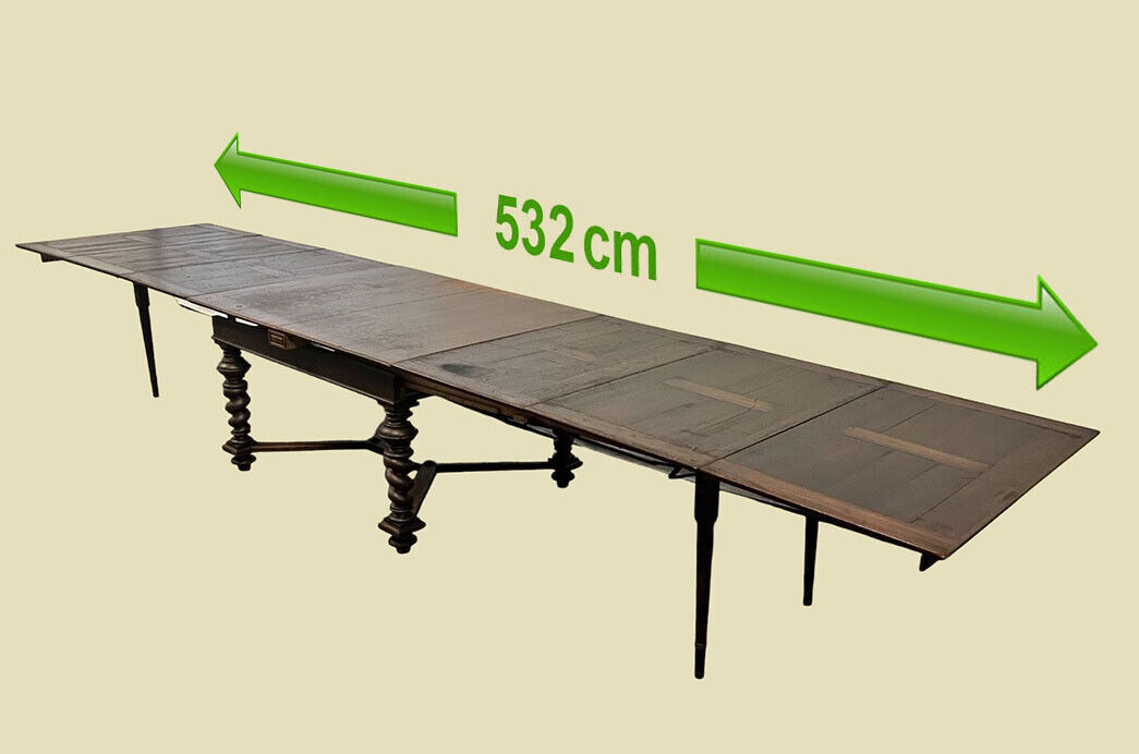 Gro�er Tisch ANTIK Kulissentisch 142�532cm Esstisch ORIGINALvon1880 0