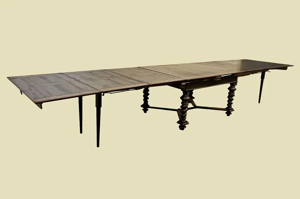Großer Tisch ANTIK Kulissentisch 142532cm Esstisch ORIGINALvon1880 11