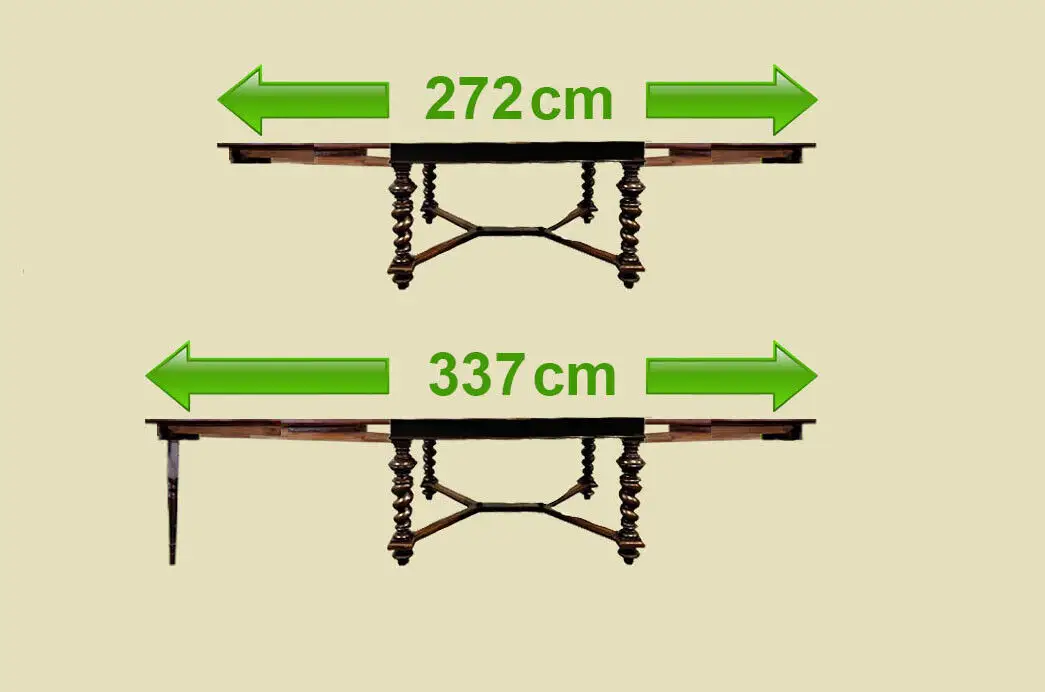 Großer Tisch ANTIK Kulissentisch 142532cm Esstisch ORIGINALvon1880 2