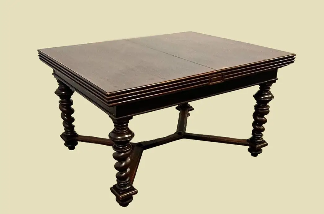 Großer Tisch ANTIK Kulissentisch 142532cm Esstisch ORIGINALvon1880 5