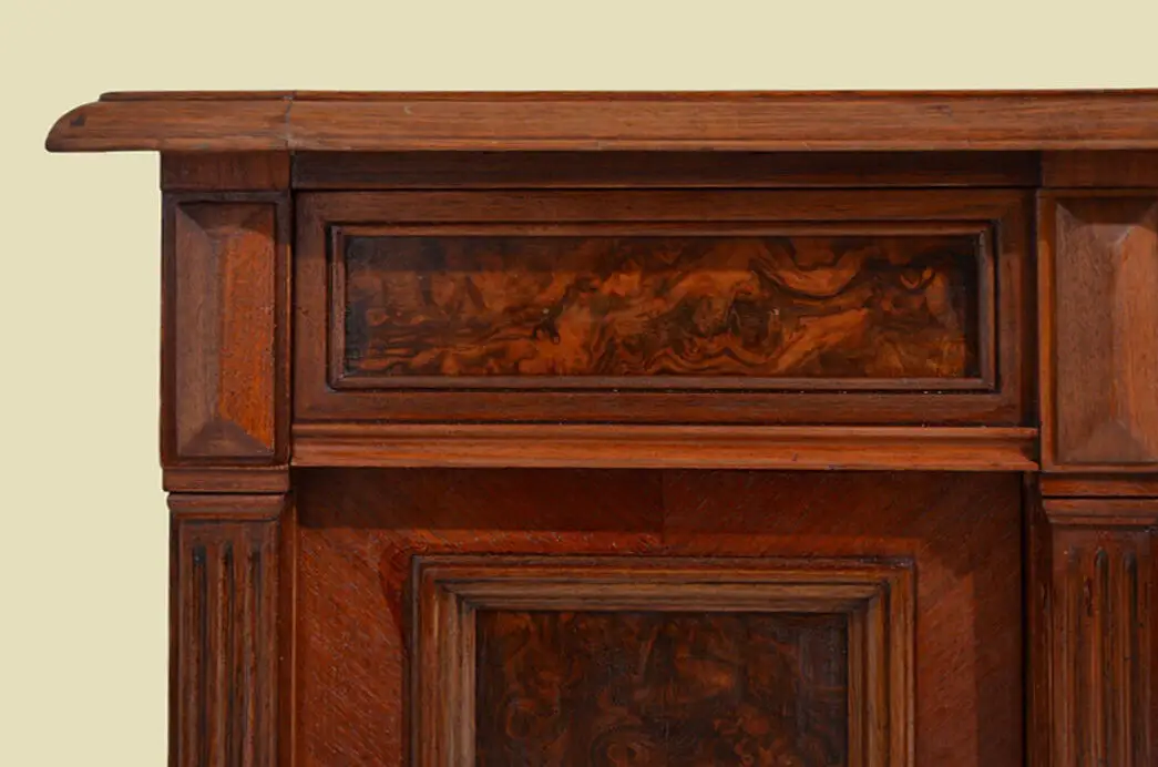 Schreibtisch ANTIK Gründerzeit Nußbaum Sekretär ORIGINALvon1880 10