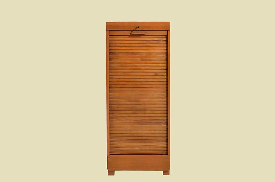Notenschrank ANTIK Art Deco Jugendstil Rolladenschrank ORIGINALvon1920 1