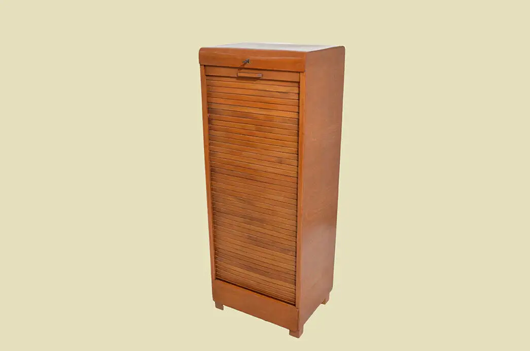 Notenschrank ANTIK Art Deco Jugendstil Rolladenschrank ORIGINALvon1920 2