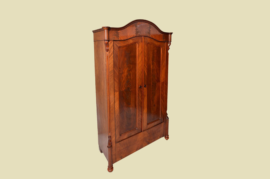 Schrank ANTIK Louis Philippe Mahagoni Kleiderschrank ORIGINALvon1870 2