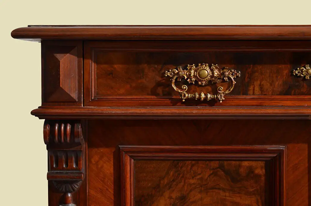 Vertiko ANTIK Gründerzeit Nußbaum Kommode Schrank ORIGINALvon1880 10