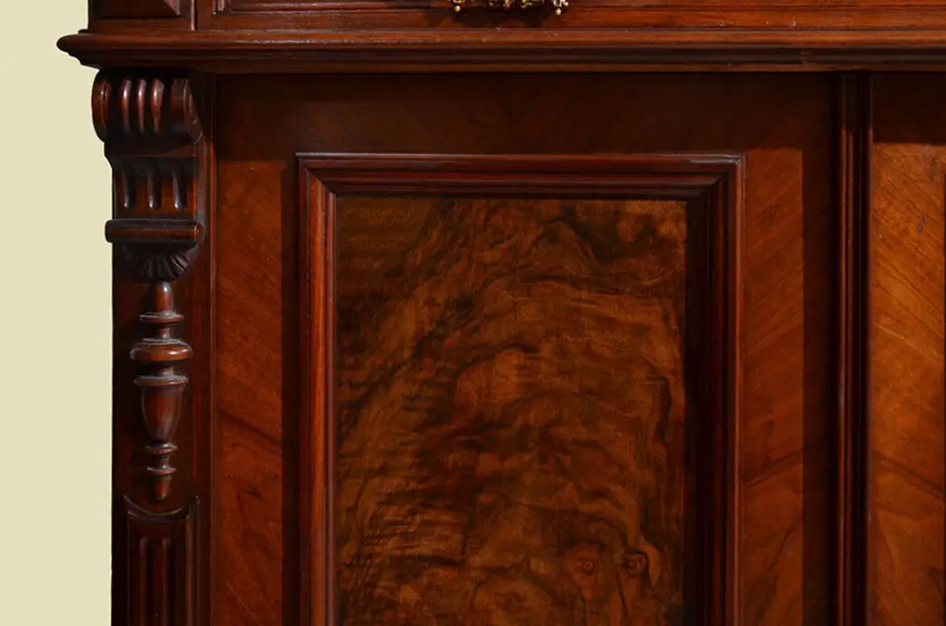 Vertiko ANTIK Gründerzeit Nußbaum Kommode Schrank ORIGINALvon1880 12