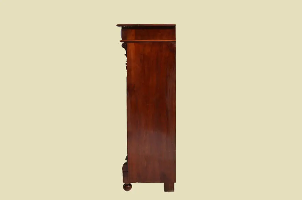 Vertiko ANTIK Gründerzeit Nußbaum Kommode Schrank ORIGINALvon1880 17