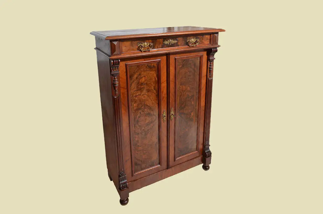 Vertiko ANTIK Gründerzeit Nußbaum Kommode Schrank ORIGINALvon1880 2