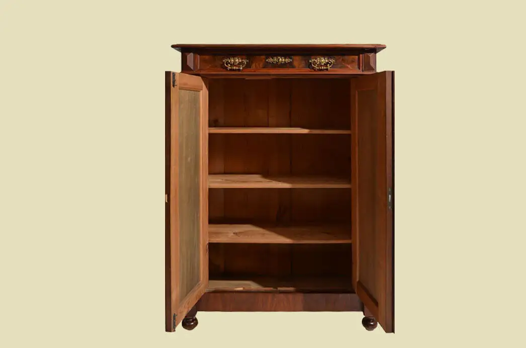 Vertiko ANTIK Gründerzeit Nußbaum Kommode Schrank ORIGINALvon1880 3