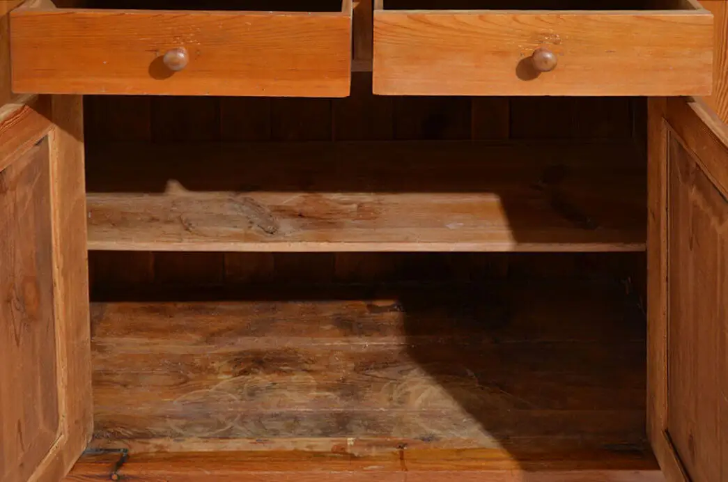 Küchenbuffet ANTIK Jugendstil Weichholz Schrank Buffet ORIGINALvon1920 4