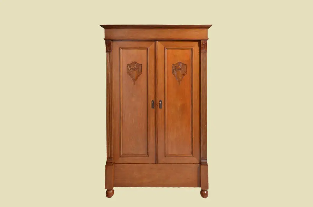 Schrank ANTIK Jugendstil Kleiderschrank ORIGINALvon1920 -zerlegbar- 0