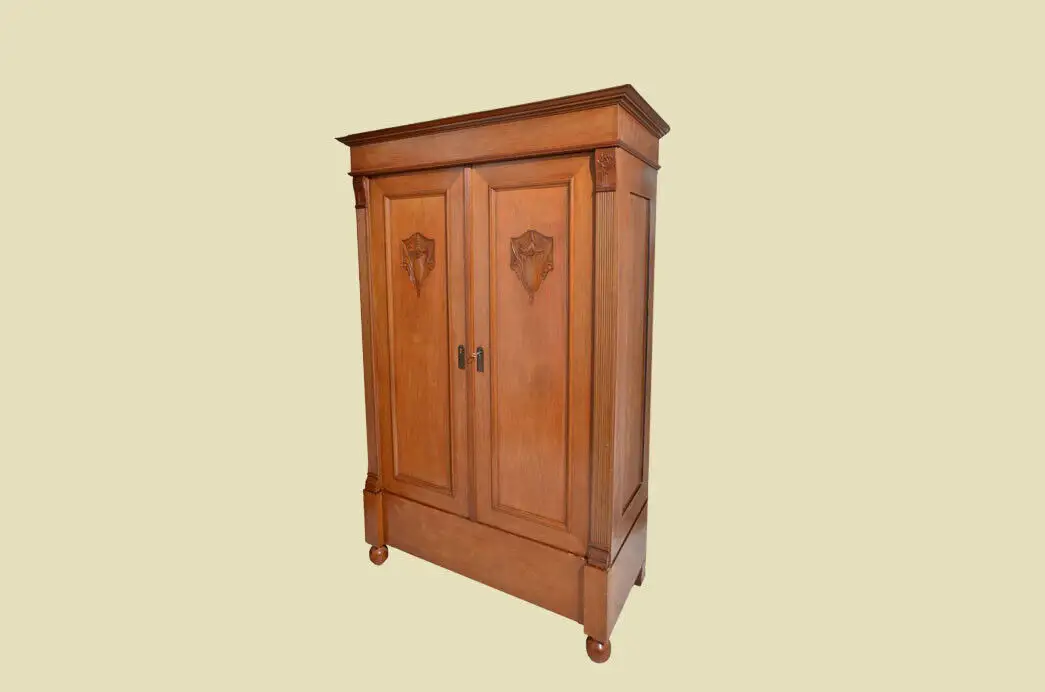 Schrank ANTIK Jugendstil Kleiderschrank ORIGINALvon1920 -zerlegbar- 1