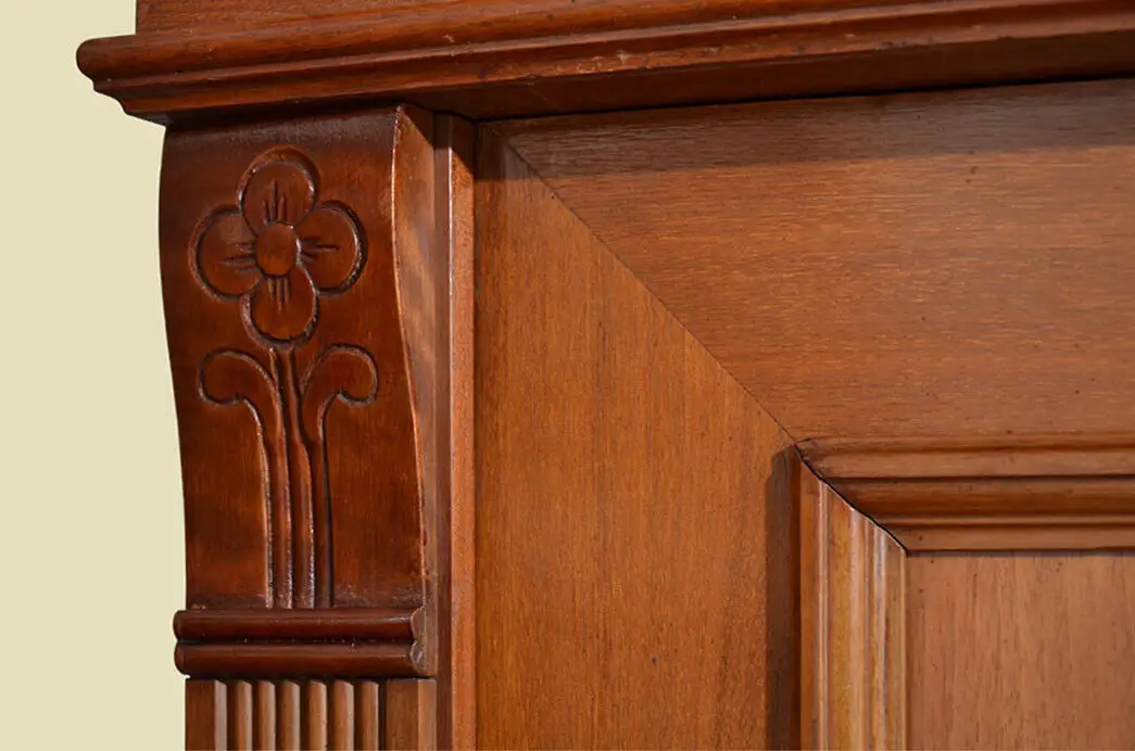 Schrank ANTIK Jugendstil Kleiderschrank ORIGINALvon1920 -zerlegbar- 10