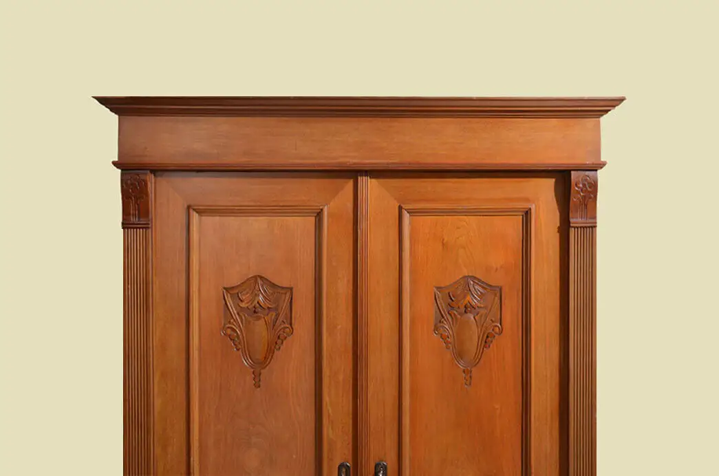 Schrank ANTIK Jugendstil Kleiderschrank ORIGINALvon1920 -zerlegbar- 14