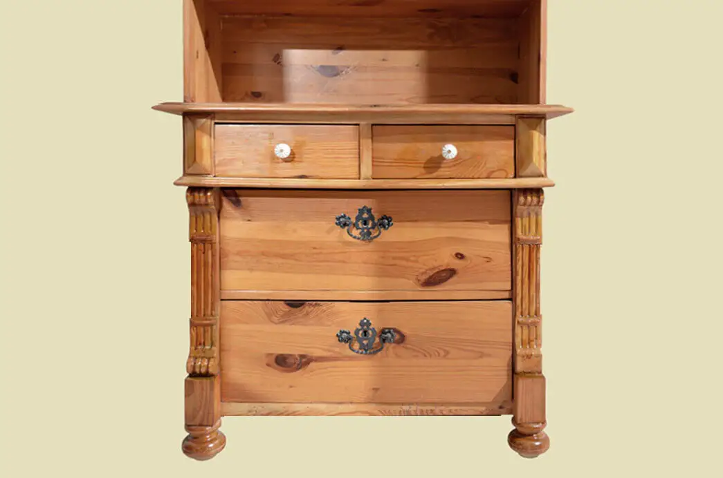 Küchenbuffet ANTIK Jugendstil Weichholz Schrank Buffet ORIGINALvon1920 11