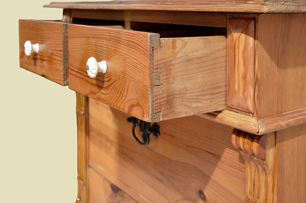 Küchenbuffet ANTIK Jugendstil Weichholz Schrank Buffet ORIGINALvon1920 6