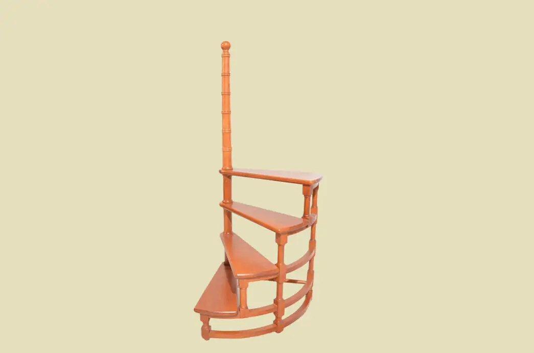 Buch Spiral Bibliothek Treppe ANTIK Style Englisch Regency Teak Holz Leiter 0