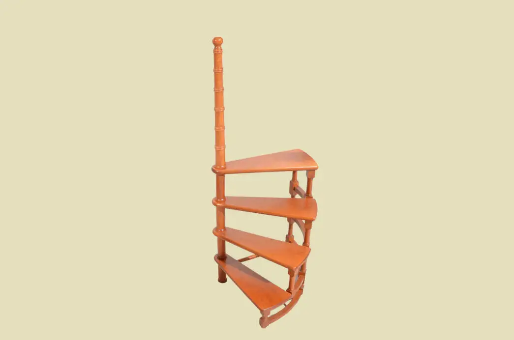 Buch Spiral Bibliothek Treppe ANTIK Style Englisch Regency Teak Holz Leiter 1