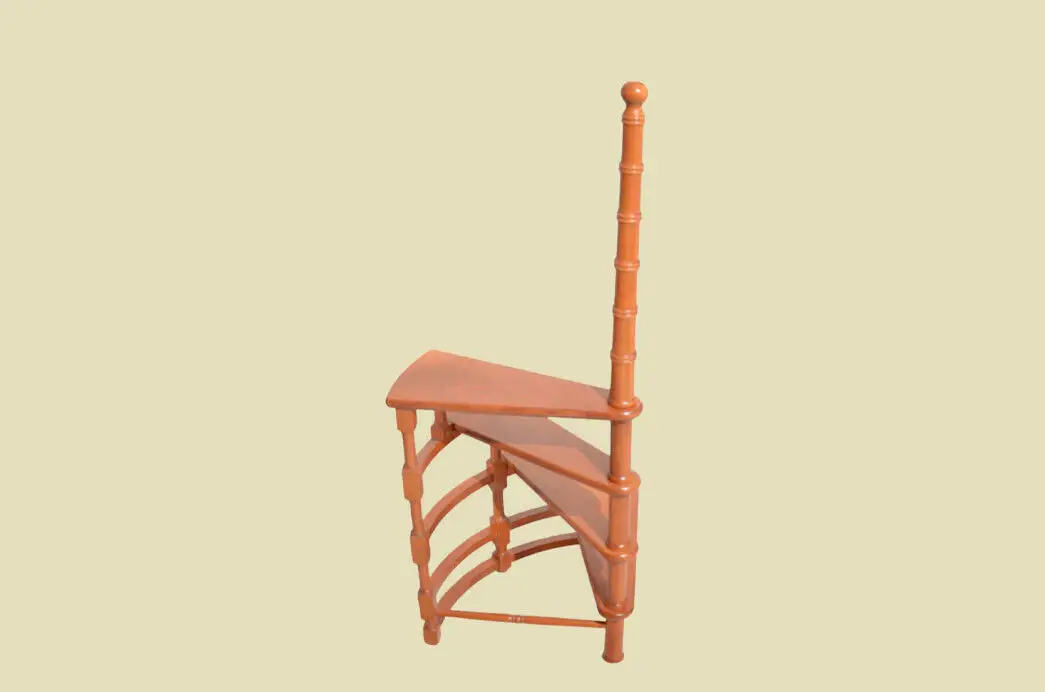 Buch Spiral Bibliothek Treppe ANTIK Style Englisch Regency Teak Holz Leiter 2