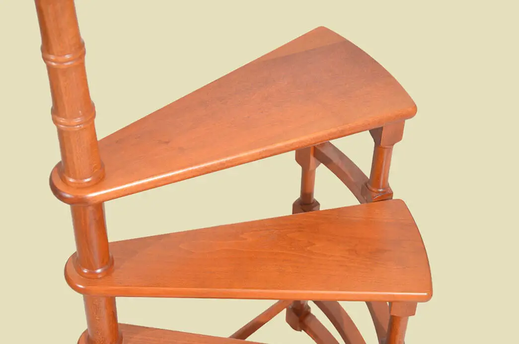 Buch Spiral Bibliothek Treppe ANTIK Style Englisch Regency Teak Holz Leiter 4