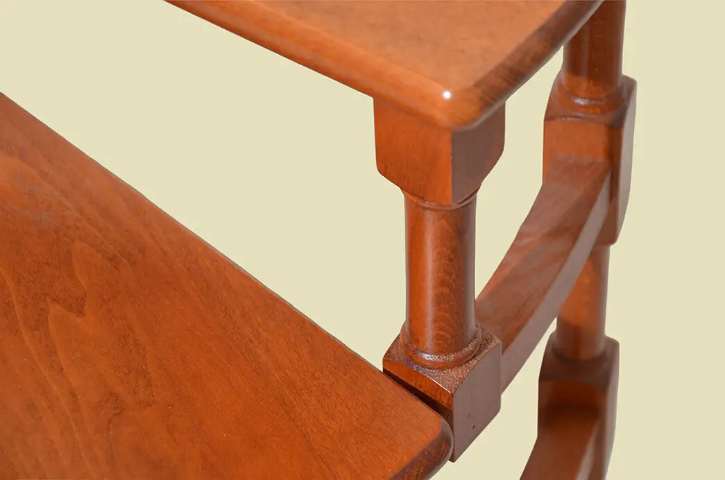 Buch Spiral Bibliothek Treppe ANTIK Style Englisch Regency Teak Holz Leiter 9