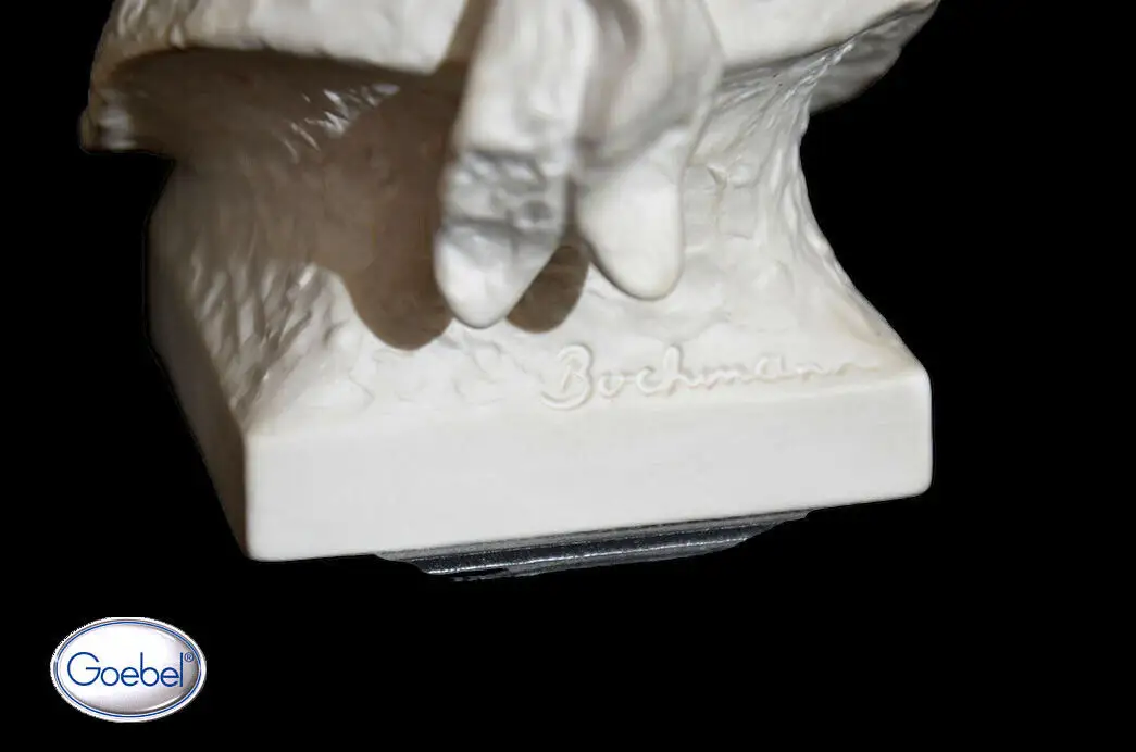 2 GOEBEL Beethoven & Mozart Büste Figur Antik Bochmann Porzellan 11