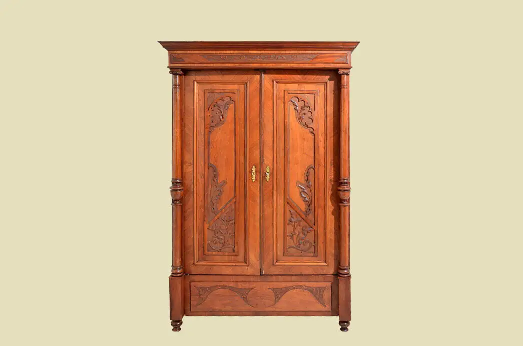 Schrank ANTIK Jugendstil Säulen Kleiderschrank ORIGINALvon1920 0