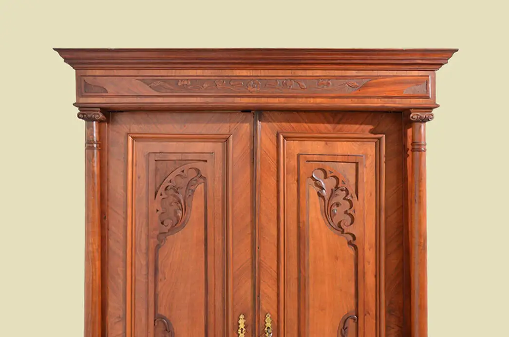Schrank ANTIK Jugendstil Säulen Kleiderschrank ORIGINALvon1920 14