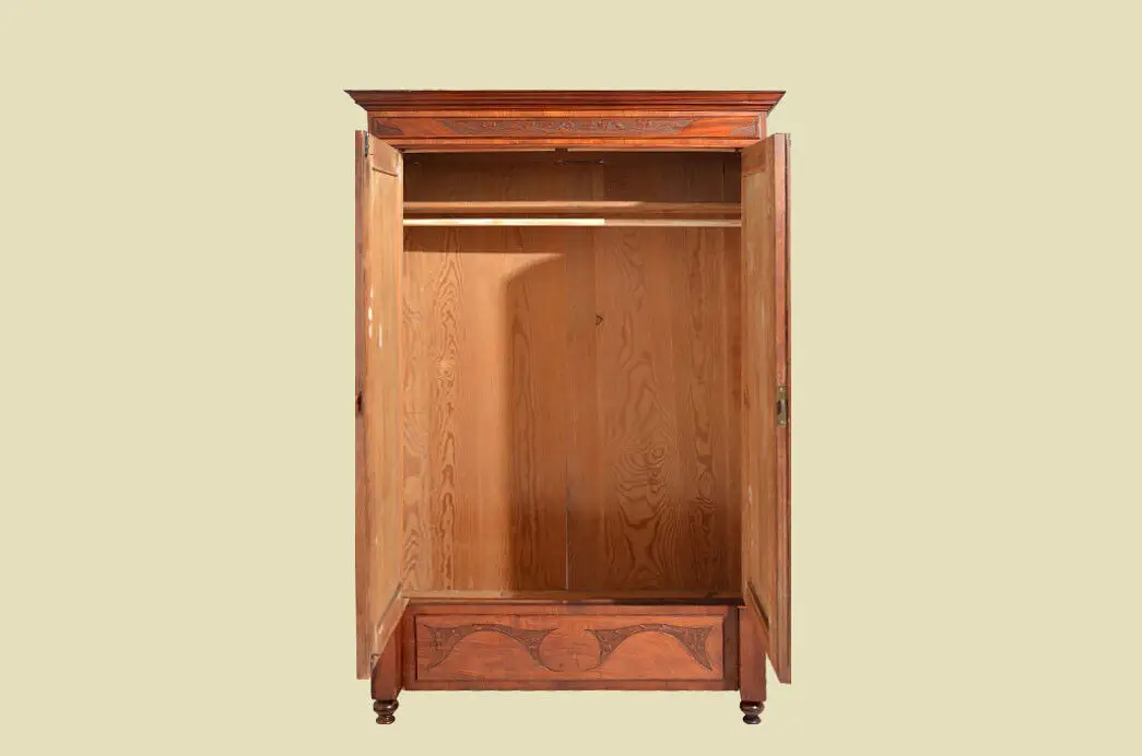 Schrank ANTIK Jugendstil Säulen Kleiderschrank ORIGINALvon1920 3