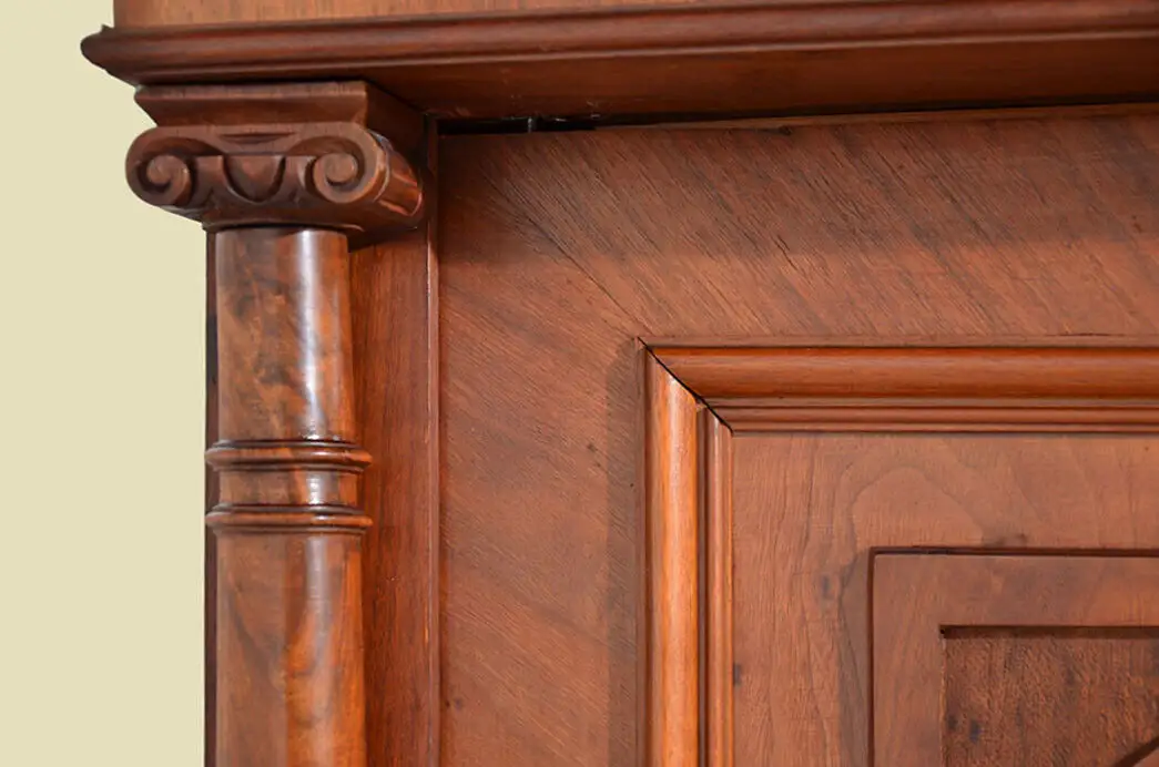Schrank ANTIK Jugendstil Säulen Kleiderschrank ORIGINALvon1920 9