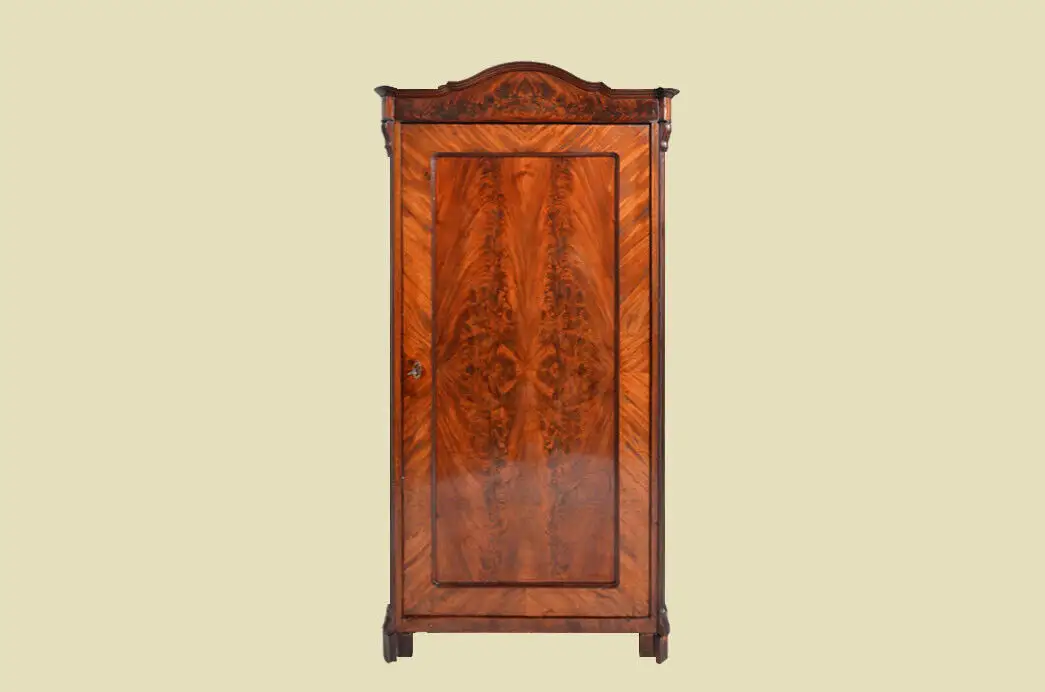 Schrank ANTIK Louis Philippe Mahagoni Kleiderschrank ORIGINALvon1870 1