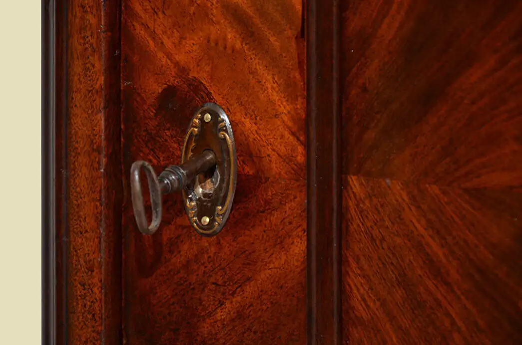 Schrank ANTIK Louis Philippe Mahagoni Kleiderschrank ORIGINALvon1870 14