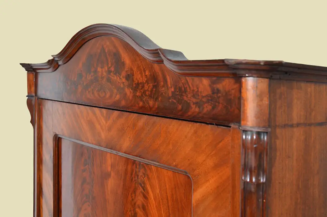 Schrank ANTIK Louis Philippe Mahagoni Kleiderschrank ORIGINALvon1870 8