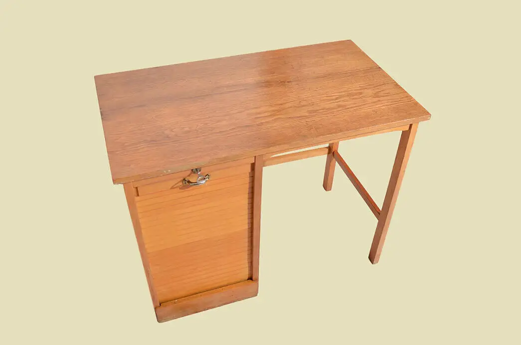 Schreibtisch ANTIK Jugendstil 60er Jahre Rolladen Sekretär ORIGINALvon1960 3