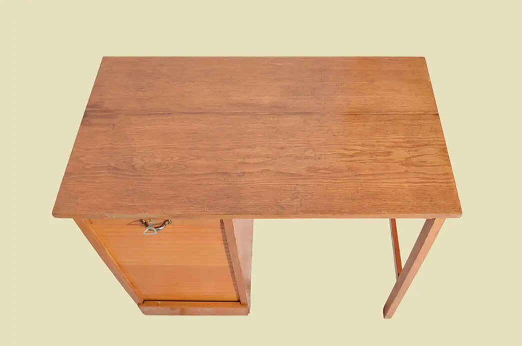 Schreibtisch ANTIK Jugendstil 60er Jahre Rolladen Sekretär ORIGINALvon1960 4