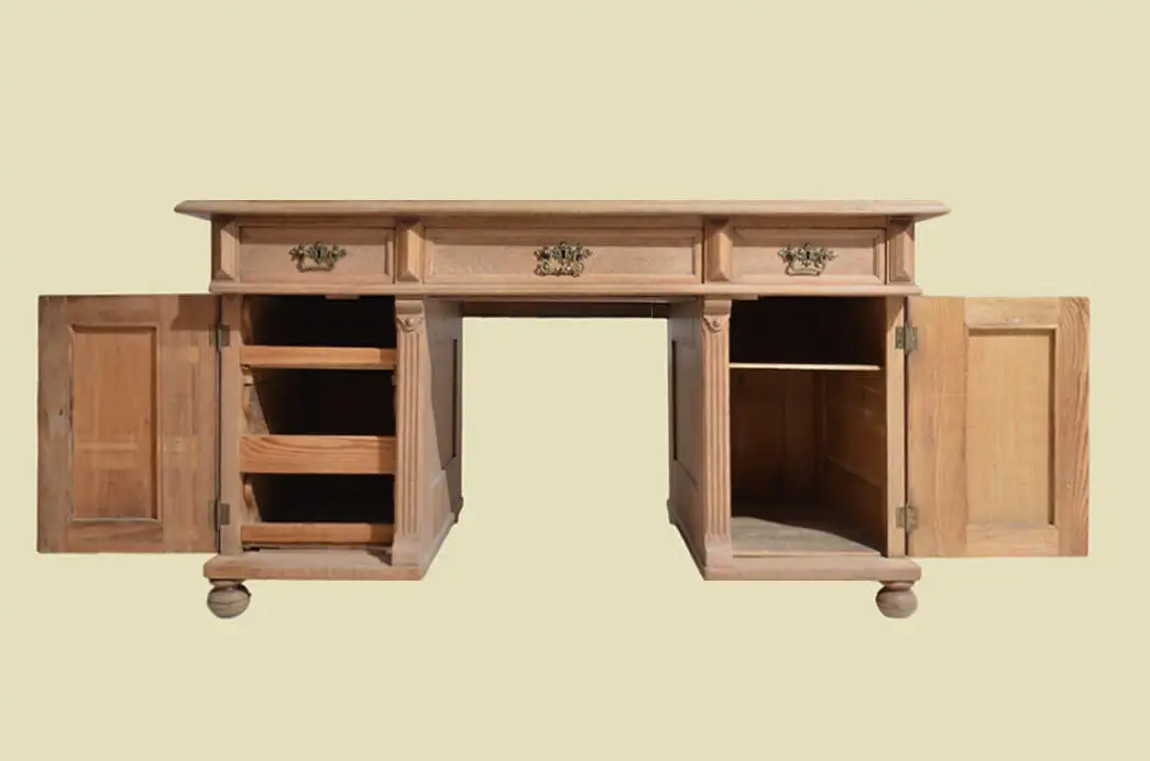 Schreibtisch ANTIK Gründerzeit Eiche Sekretär ORIGINALvon1880 4