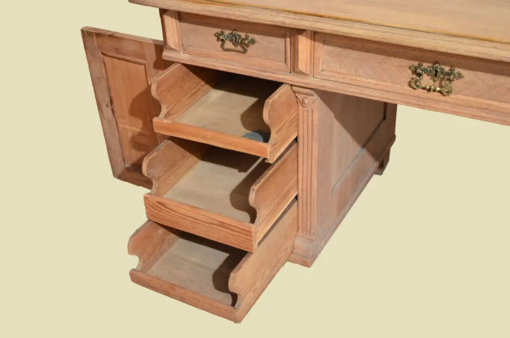 Schreibtisch ANTIK Gründerzeit Eiche Sekretär ORIGINALvon1880 5