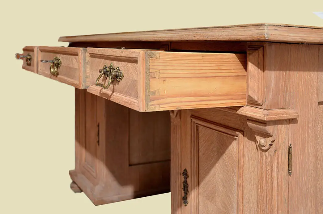 Schreibtisch ANTIK Gründerzeit Eiche Sekretär ORIGINALvon1880 8