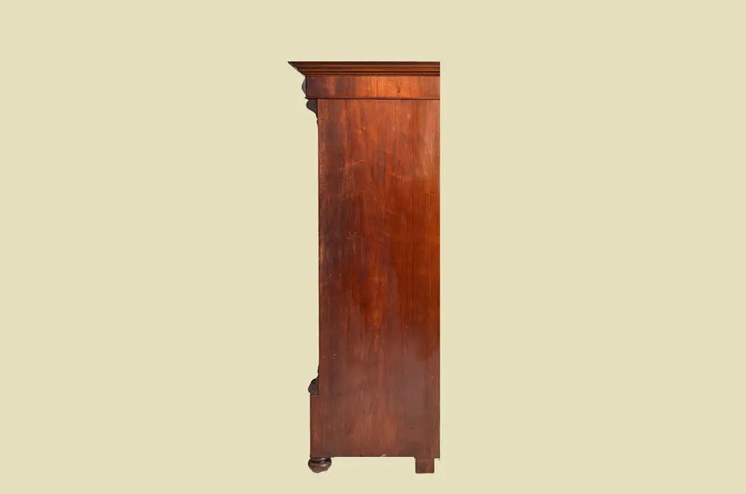 Kleiderschrank ANTIK Gründerzeit Nußbaum Schrank ORIGINALvon1880 17