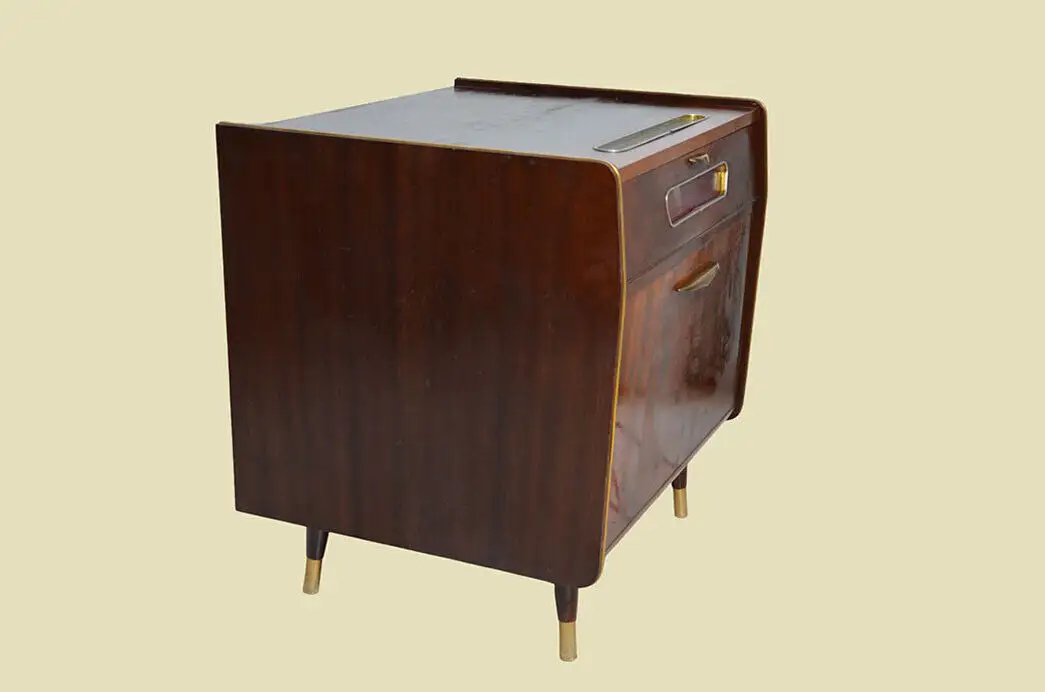 Barschrank ANTIK Minibar Kommode Vintage 50er 60er Jahre Art Deco 14